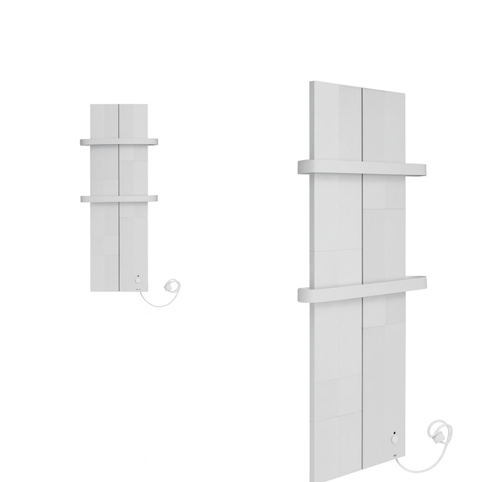 Slika CINI Finesa kupatilski električni radijator 404x1000 MONO beli sa belom prečkom